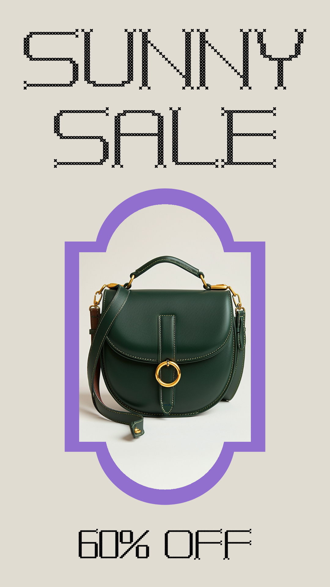 Template Sunny Beige Instagram-Story Sale Announcement