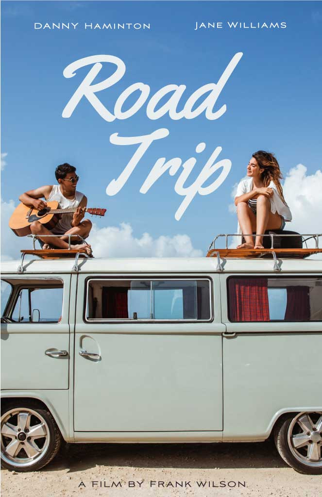 Template Summer Road Trip Movie Poster Template
