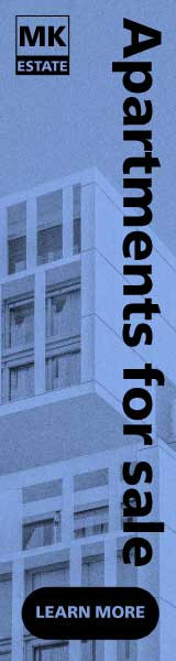 Template Stylish Blue Real Estate Ad Banner