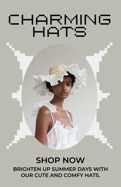 Template Stylish Instagram-Story Template for Charming Hats