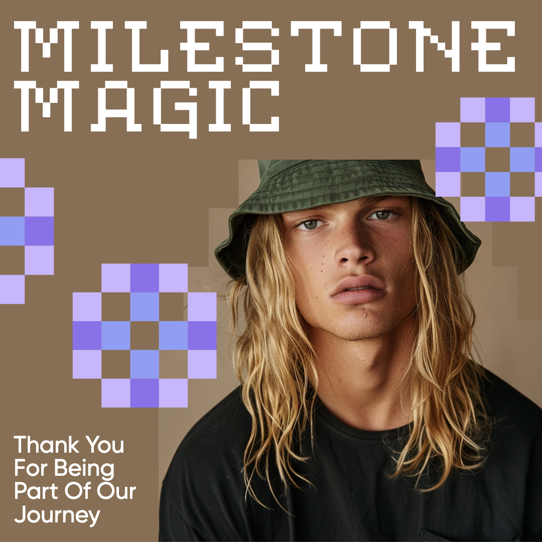 Milestone Magic Gratitude Instagram Square Post