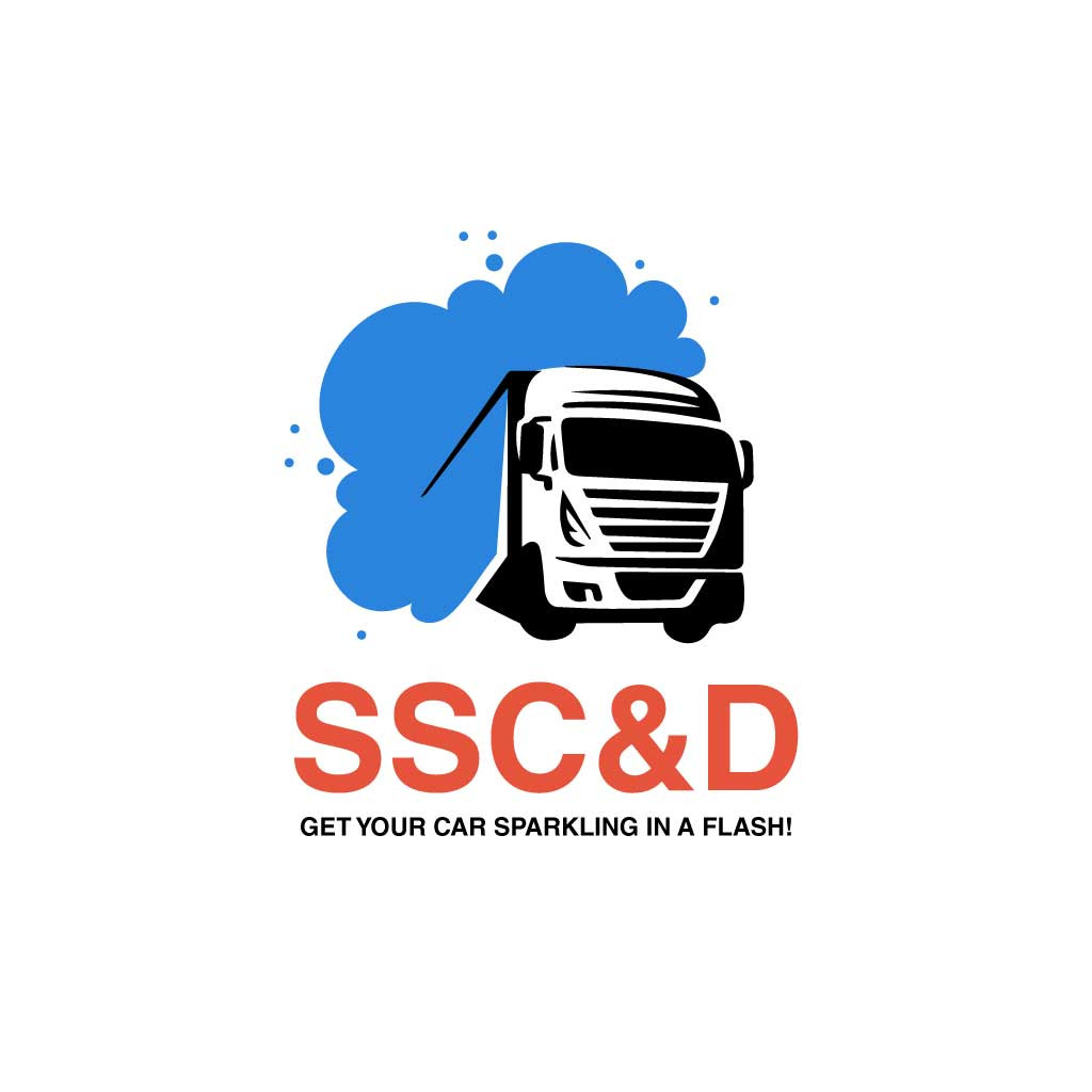 Template Blue and White Car Wash Ad Design