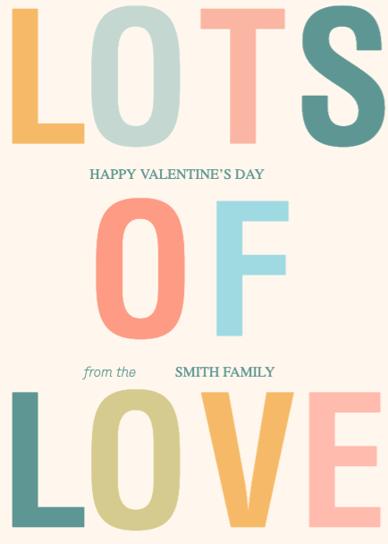 Template Warm Pastel Valentine's Day Post Template