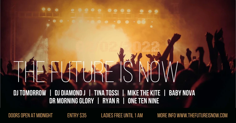 Template Vibrant Concert Night Event Poster Design Orange