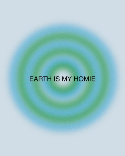 Template Blue Green Earth Homie Poster Design