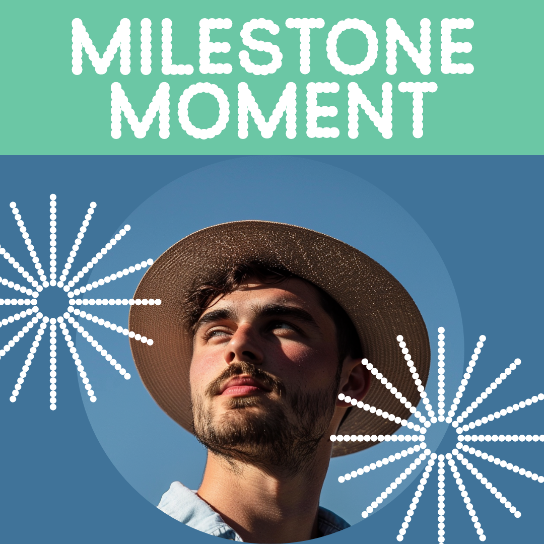 Milestone Moment Celebration Instagram Post in Teal