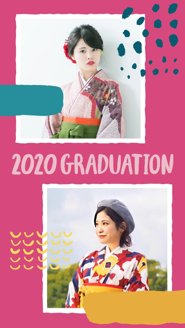 Colorful Graduation Memories Photo Post