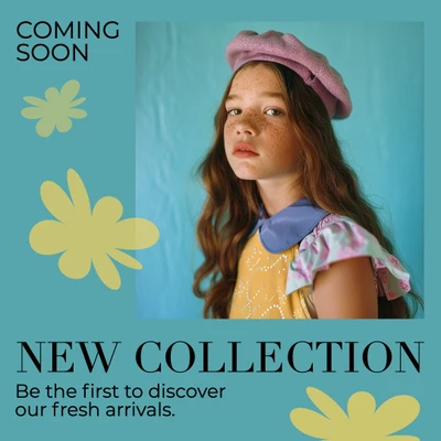 Template New Collection Instagram-Square Post with Teal