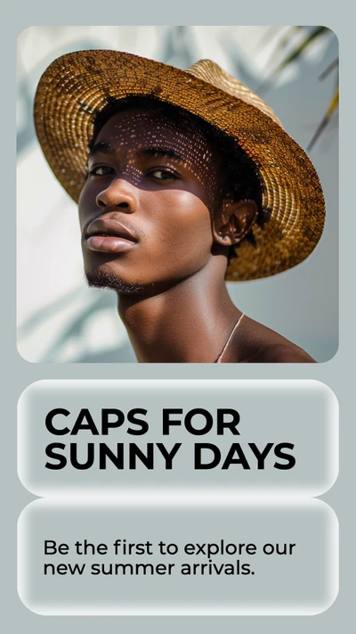 Template Chic Instagram-Story Template in Serene Blue