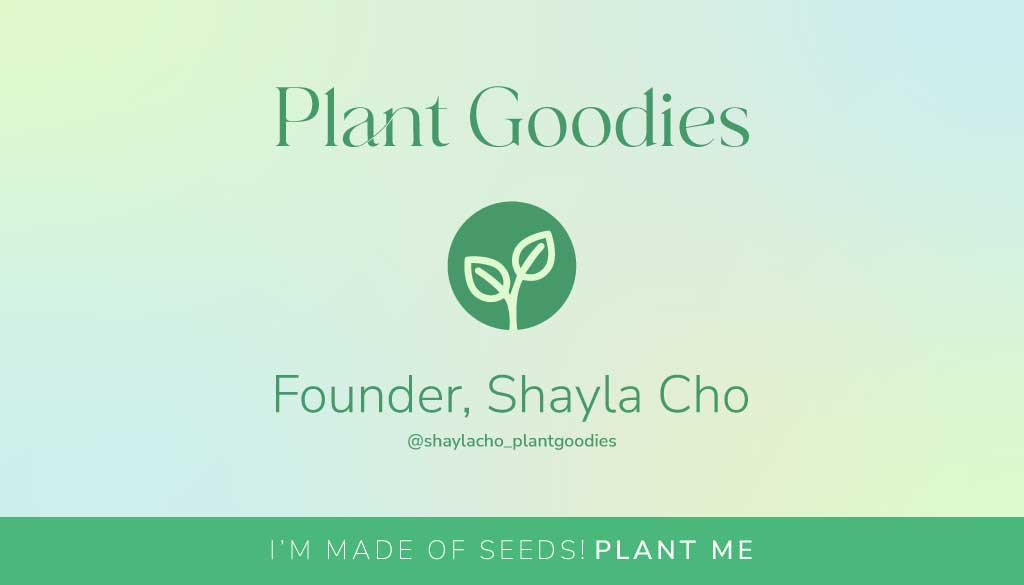 Template Green Eco-Friendly Brand Business Card