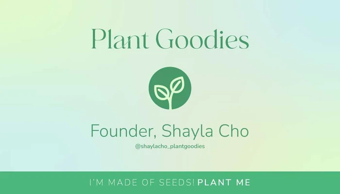 Template Green Eco-Friendly Brand Business Card