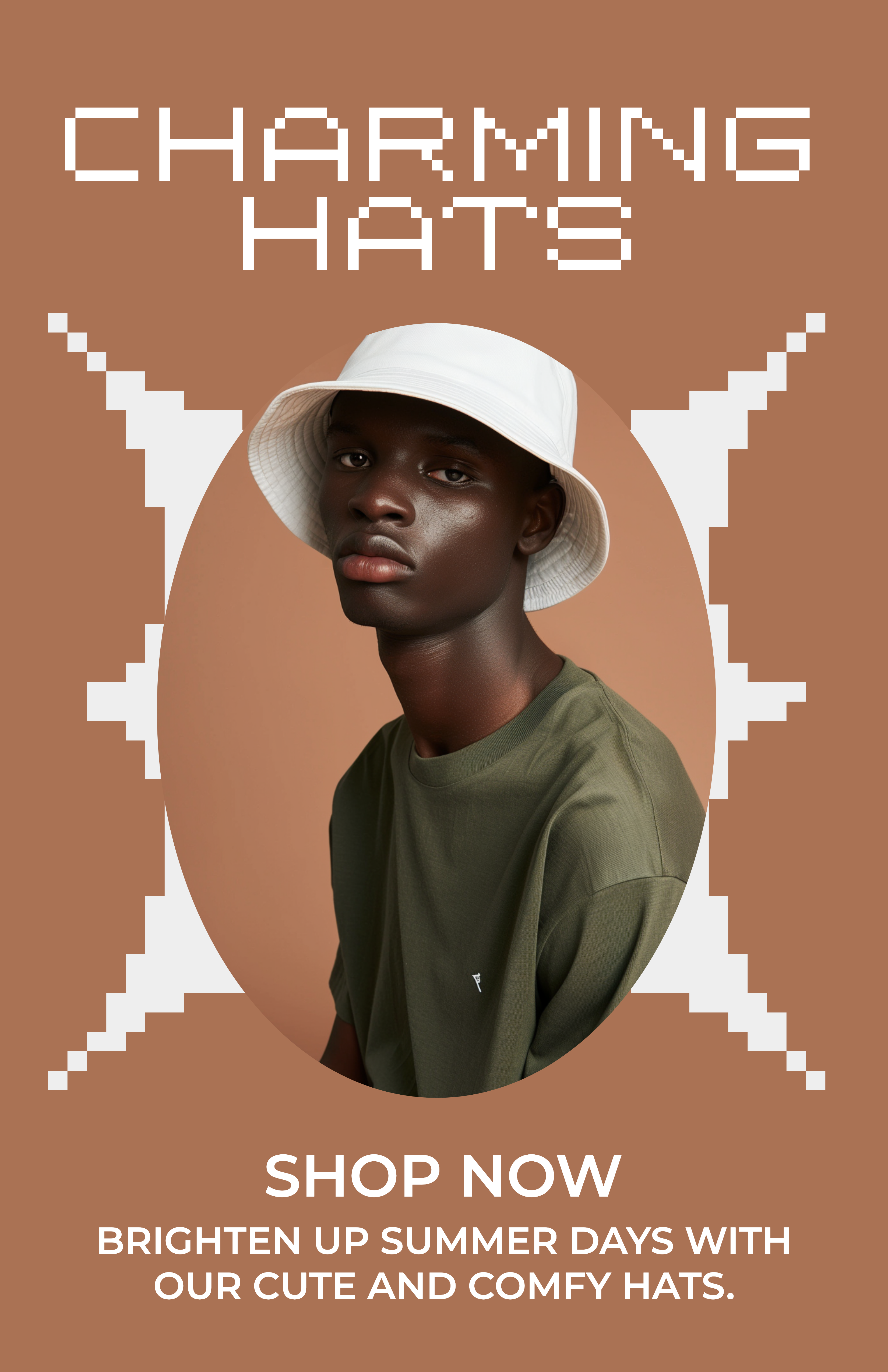 Template Chic Brown Instagram Story for Stylish Hats