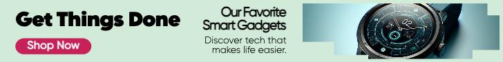 Sleek Teal Tech Gadgets Shop Ad