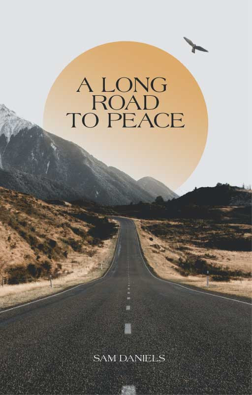 Template Serene Journey Road Trip Poster in Sepia Tones