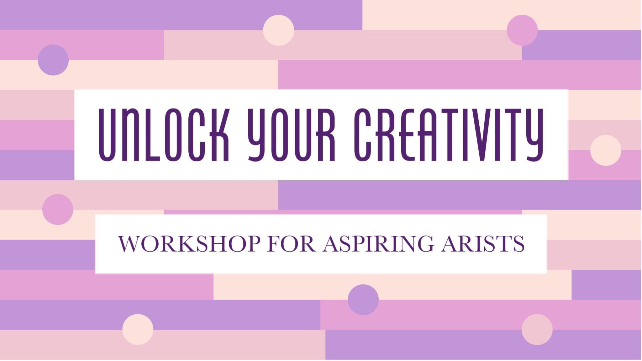 Template Purple Artist Workshop Poster Design