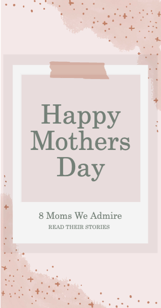 Elegant Pink Mothers Day Poster Design