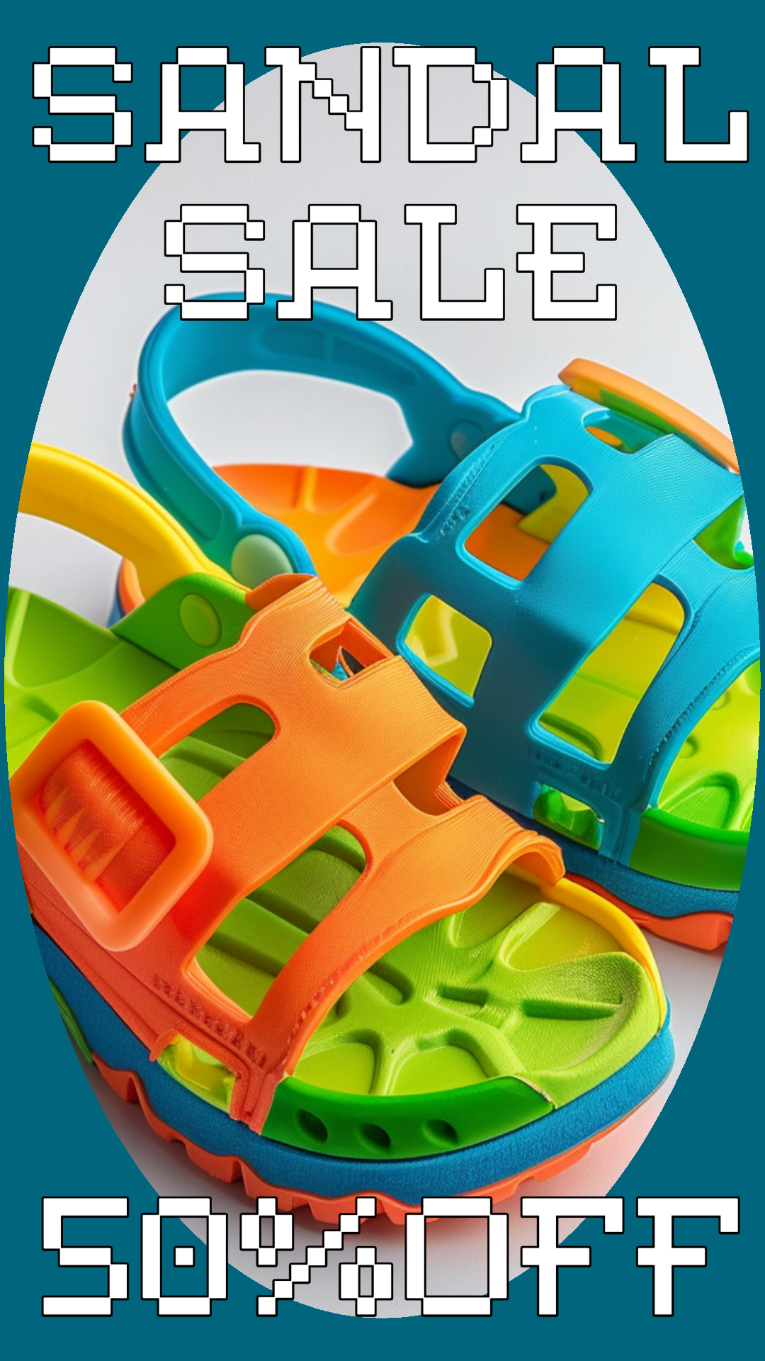 Template Vibrant Sandal Sale Instagram Story Design