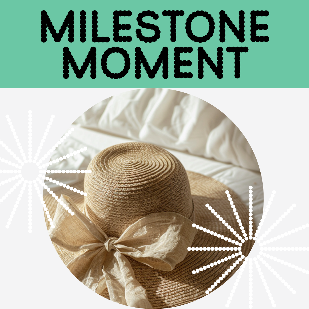 Celebrate Milestone Moments Instagram Post in Aqua and Tan