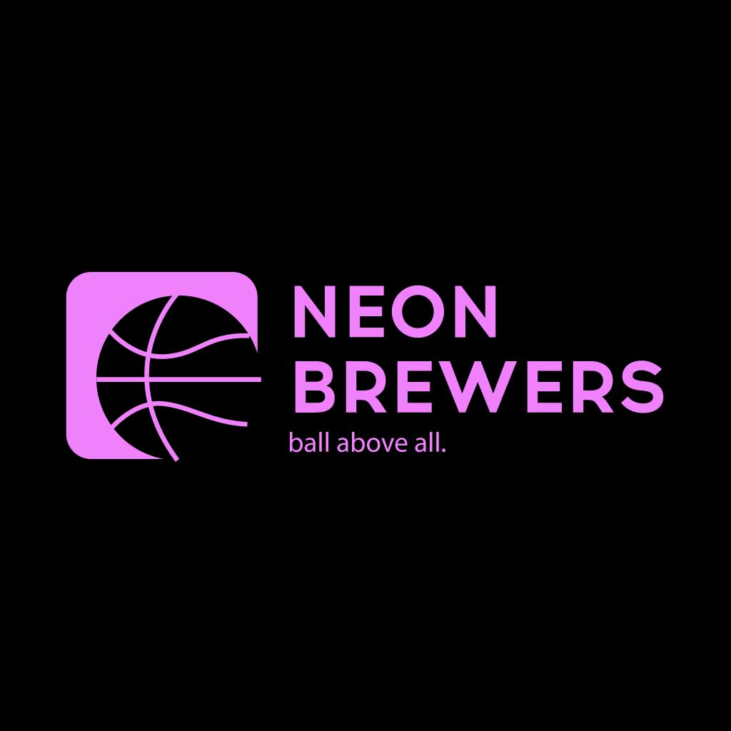 Sleek Neon Purple Sports Logo Ad