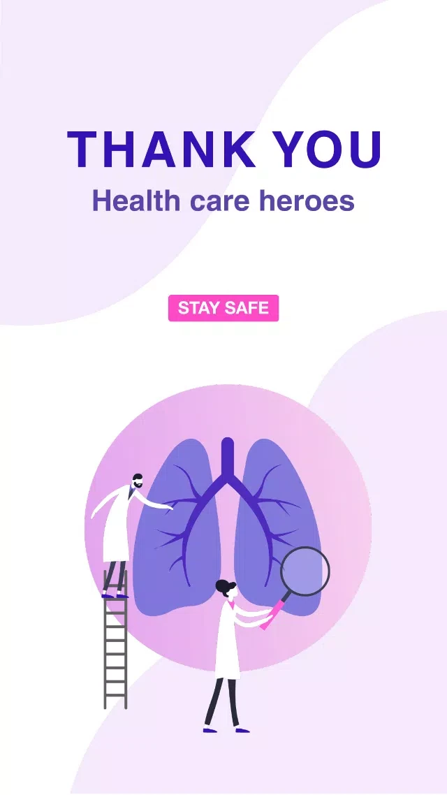 Template Purple Lavender Gratitude Healthcare Heroes Poster