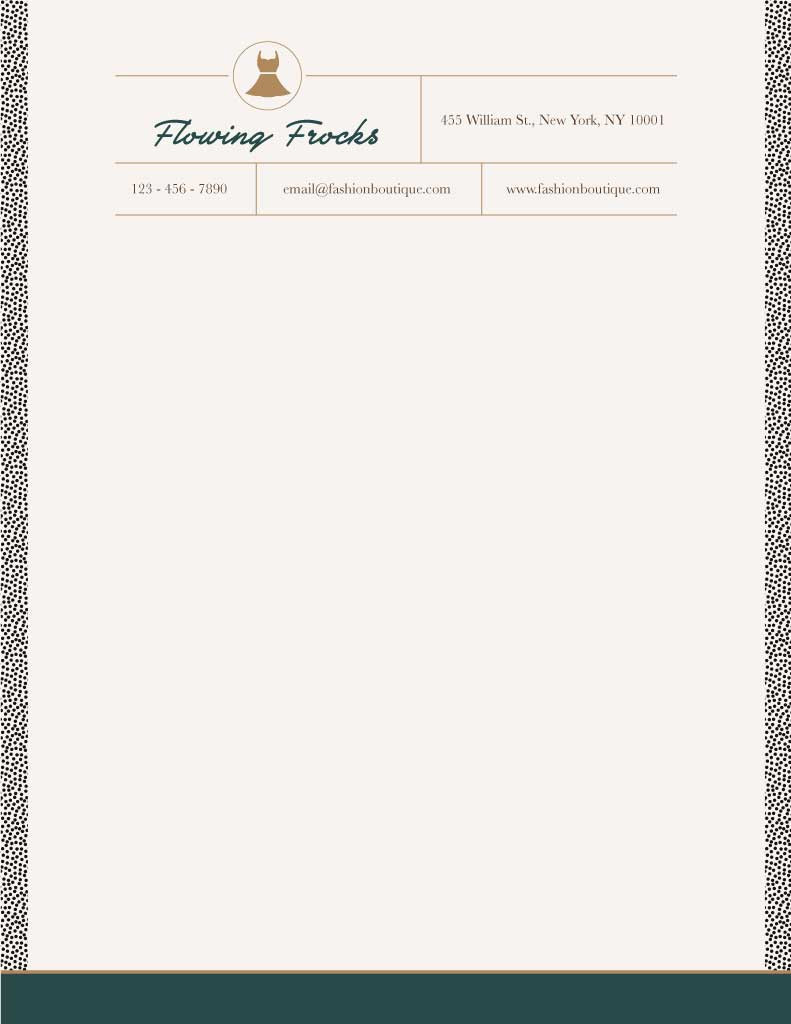 Template Elegant Cream Fashion Boutique Voucher Template