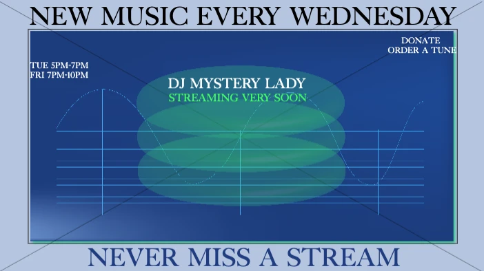 Template Vibrant Blue Music Event Poster Design