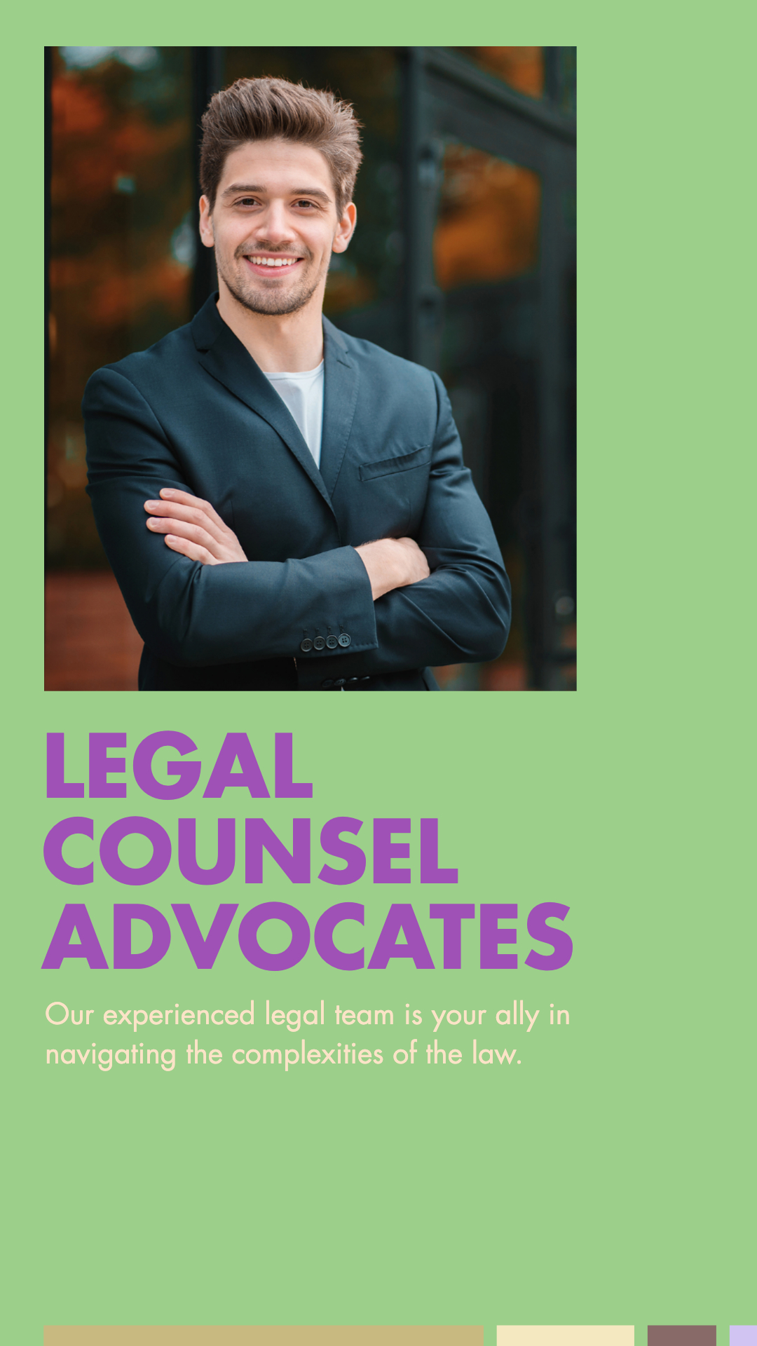 Professional Legal Counsel Advocates Poster Design Mint Teal