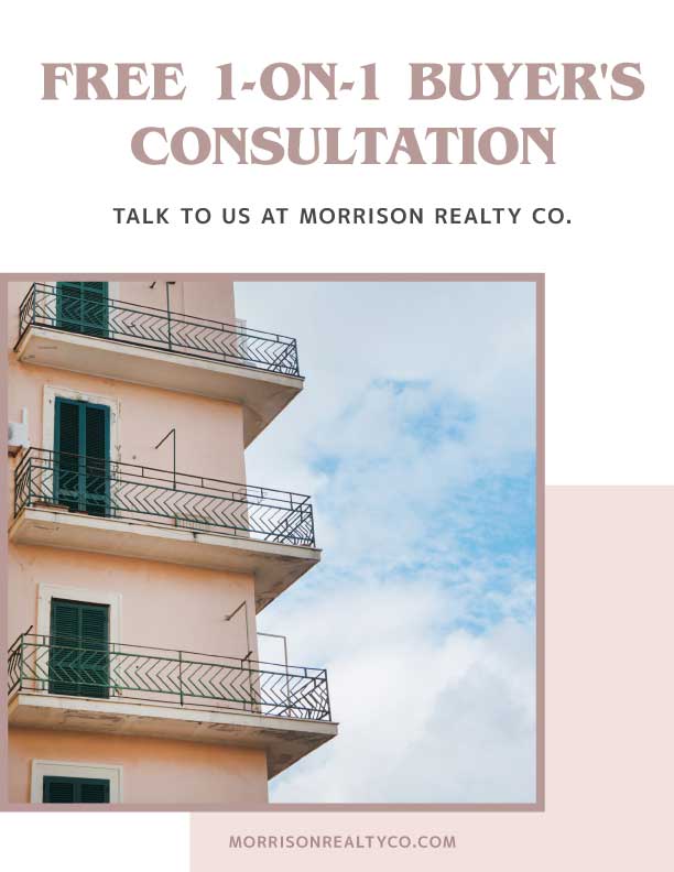 Elegant Real Estate Consultation Ad Poster Peach White