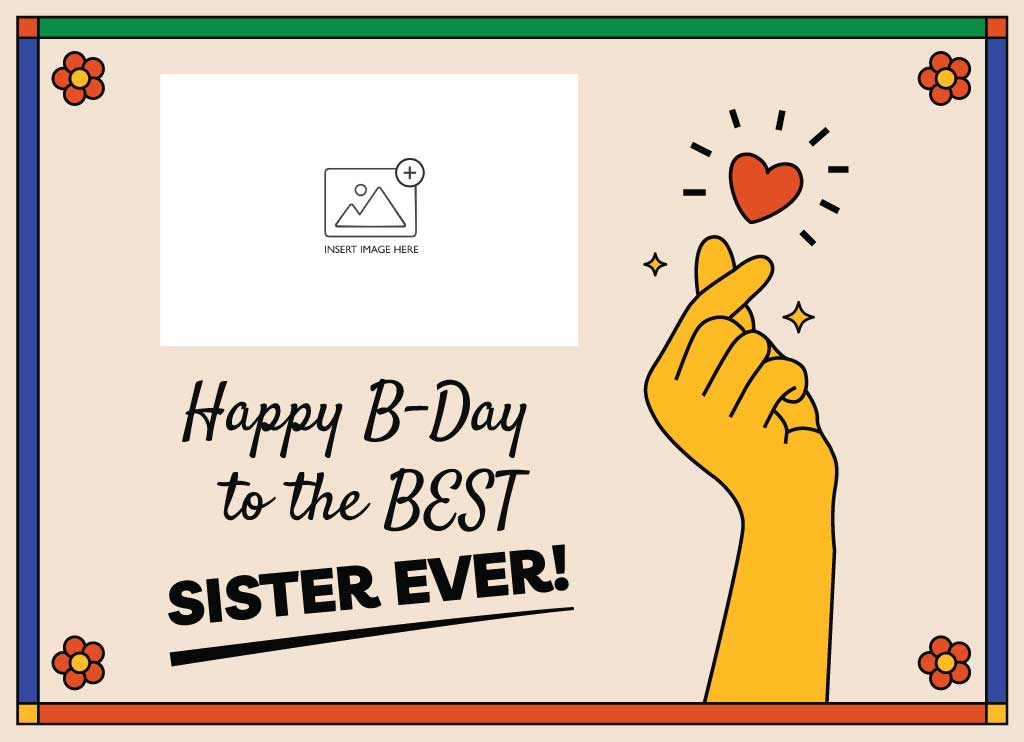 Cheerful Birthday Wishes Sister Greeting Post