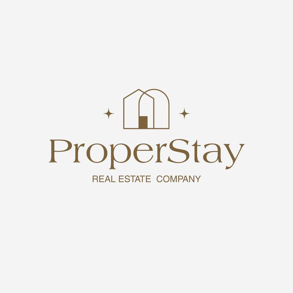 Template Elegant Gold Real Estate Logo Template