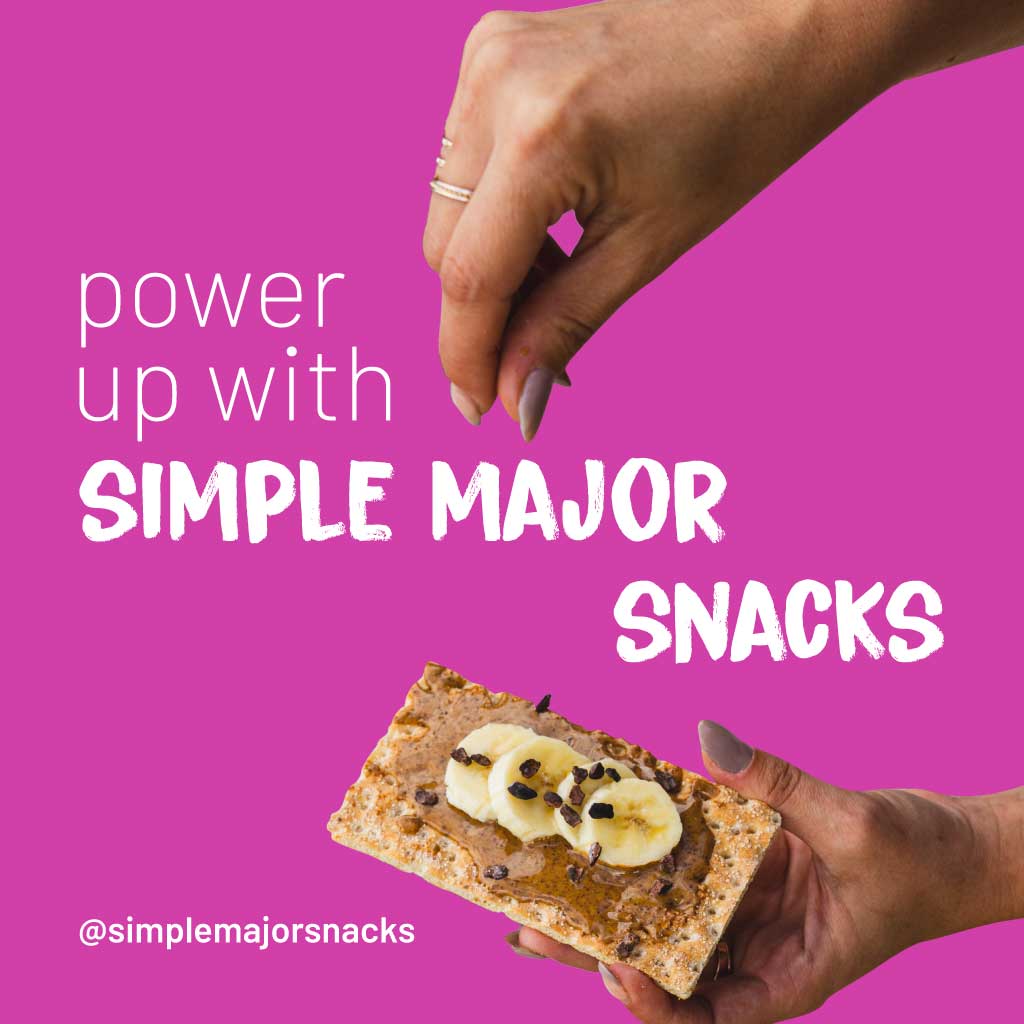 Energize Your Day with Pink Snack Ad Poster