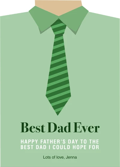 Template Green Toned Father's Day Poster Design