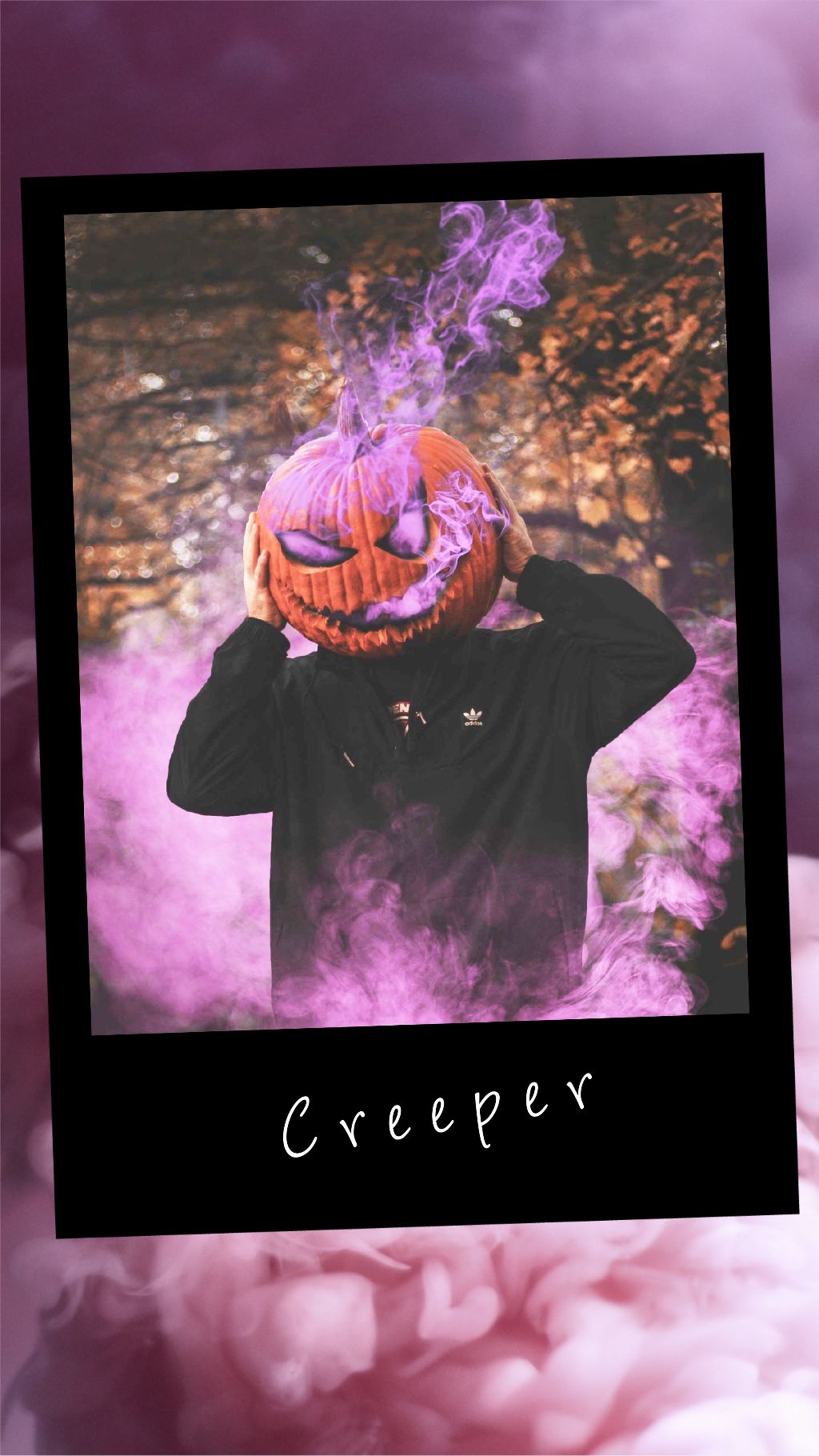 Eerie Halloween Pumpkin Smoke Poster