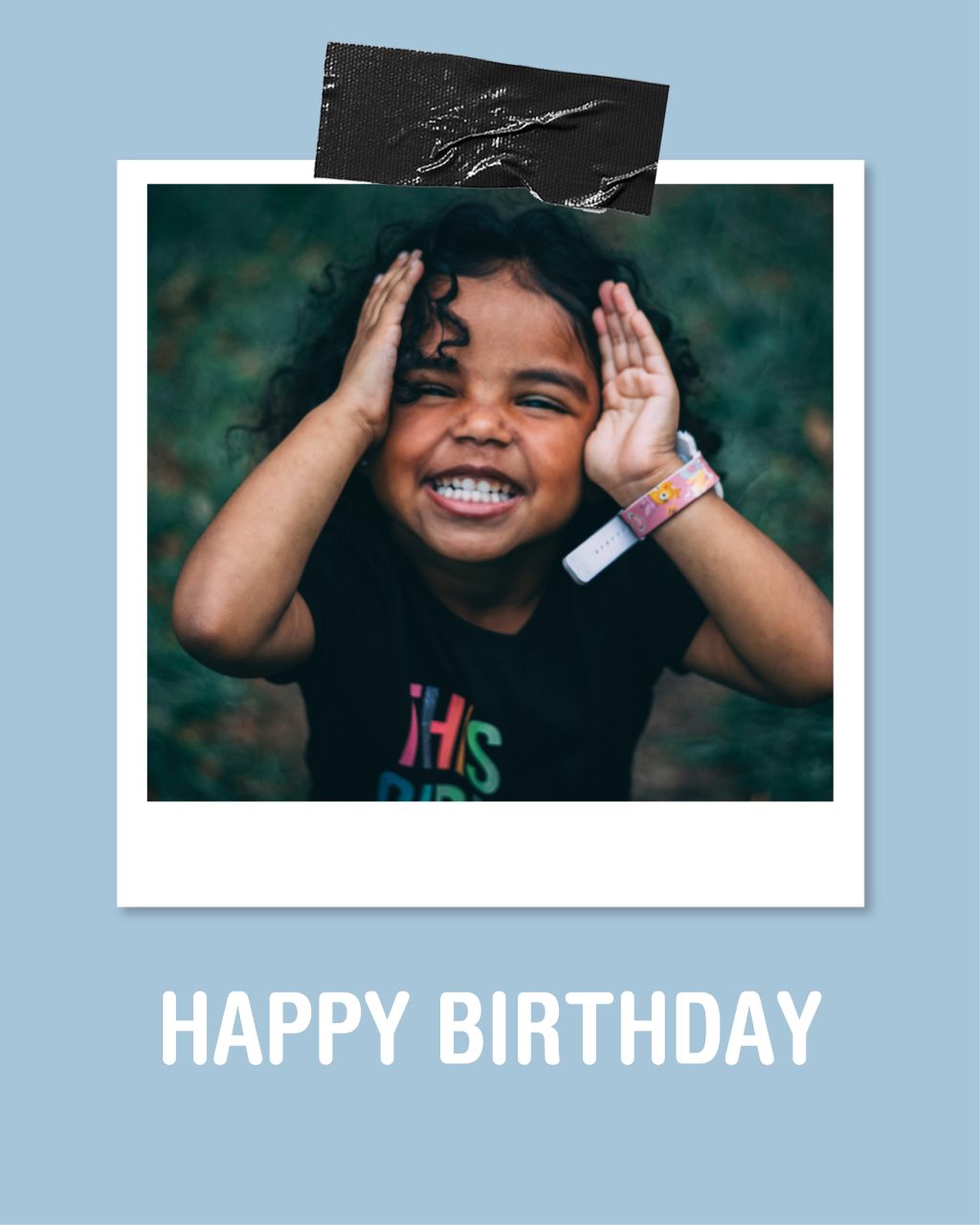 Joyful Child Birthday Greeting Post Teal Touch