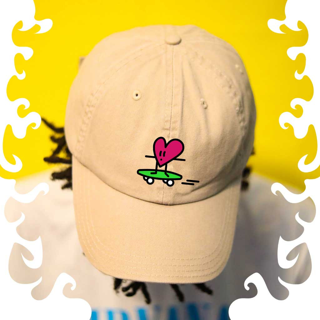 Template Trendy Baseball Cap Design Template with Vivid Yellow