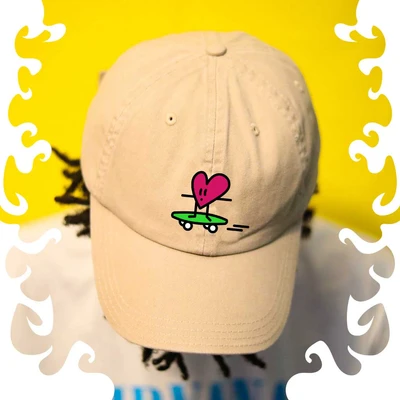 Trendy Baseball Cap Design Template with Vivid Yellow