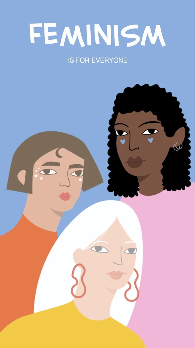 Template Empowerment Blue Poster Celebrating Diversity