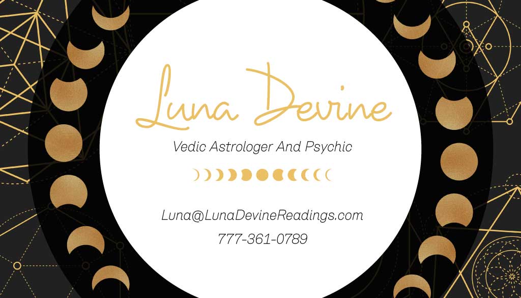 Mystical Gold and Black Business Card Design