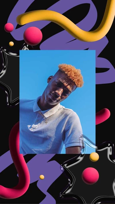 Template Vibrant Blue Social Media Post Template