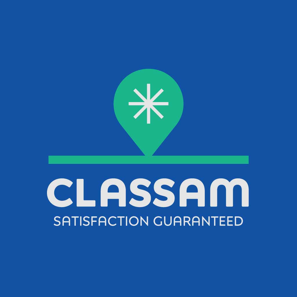 Template Bold Blue Brand Logo Poster Template