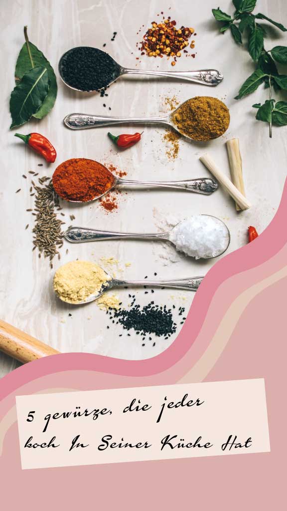 Chic Spice Essentials Poster Design in Pink