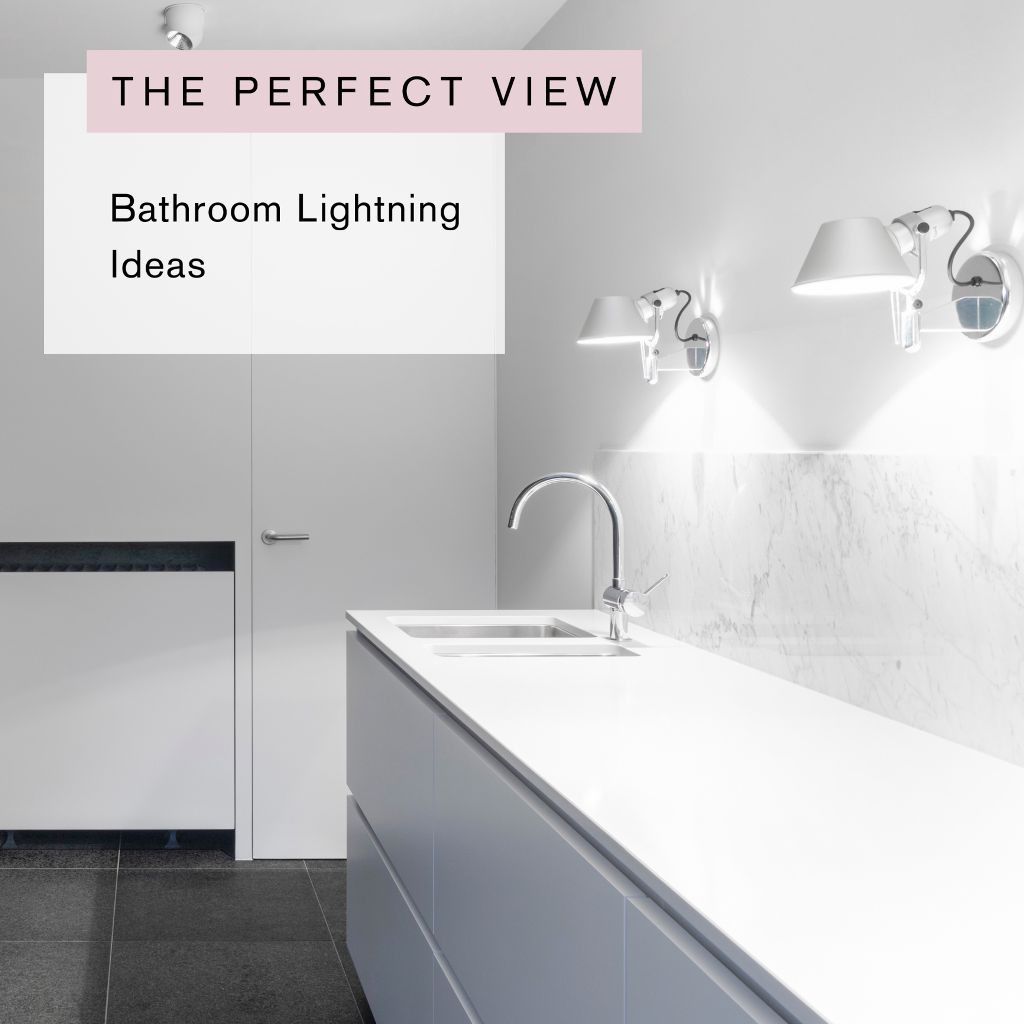 Elegant White Bathroom Lighting Poster