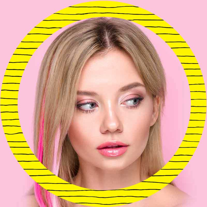 Template Chic Pink and Yellow Beauty Ad Template