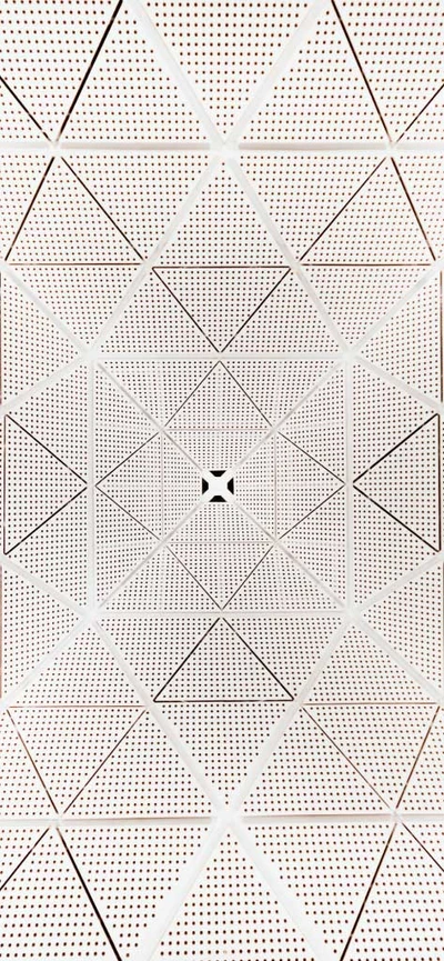 Template Elegant Geometric White Gold Poster Design