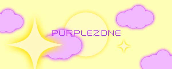 Template Sunny Yellow Purple Sky Social Post