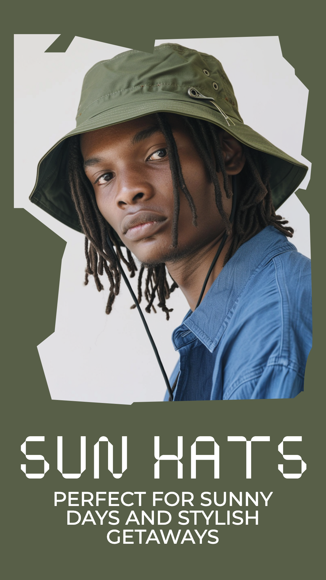 Template Green Instagram-Story Sun Hats Stylish Look