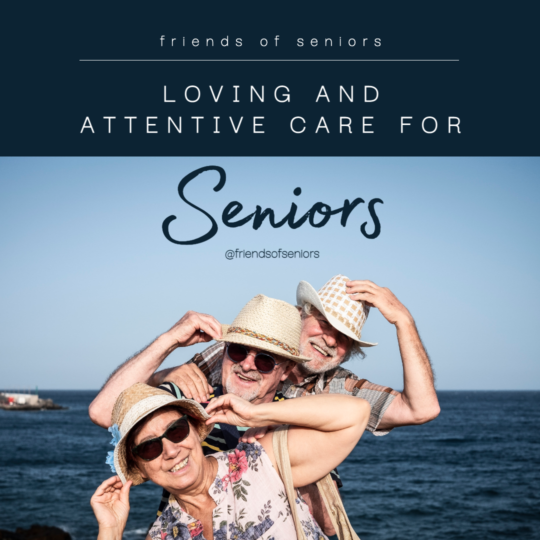 Joyful Seniors Social Club Poster with Blue Sky