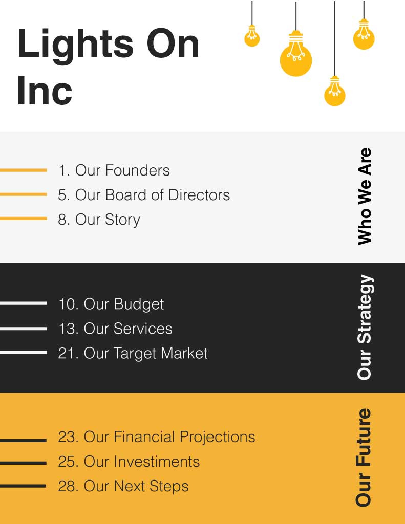 Template Eye-Catching Yellow Corporate Presentation Poster