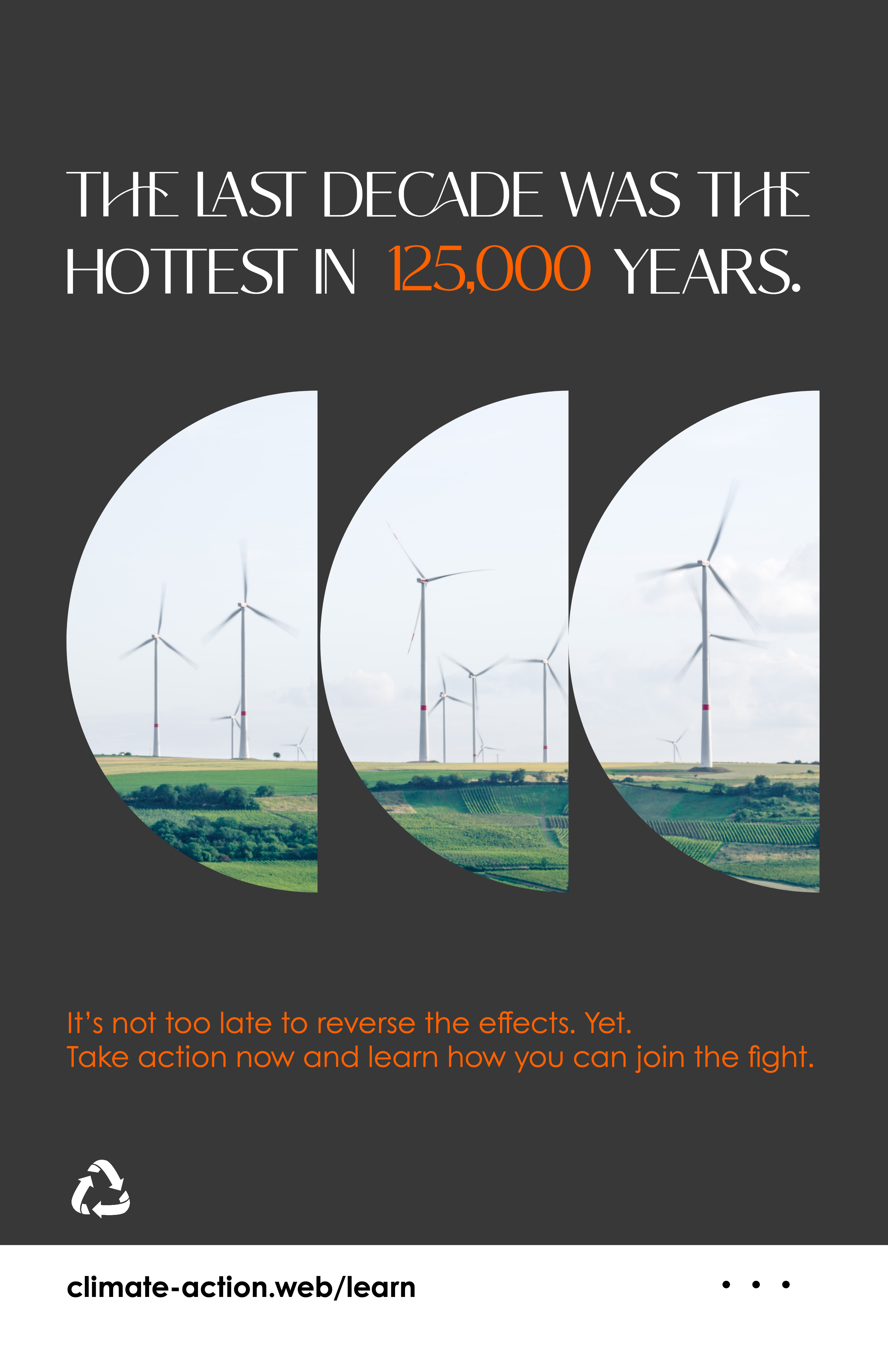 Eco-Friendly Energy Awareness Campaign Poster Design Black