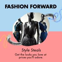 Blue and Pink Fashion Sale Post Design